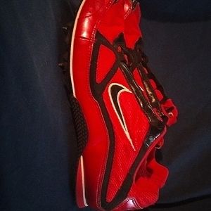 Nike Mens Zoom Rival MD  Red Lace Up Track & Field Cleat Shoes Sz8